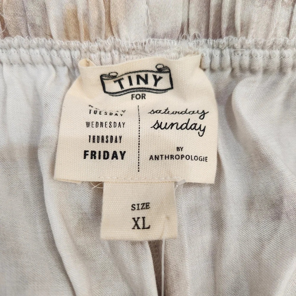 ANTHROPOLOGIE Valette LOUNGE Set, Tan/Cream Women's XL - Picture 10 of 11